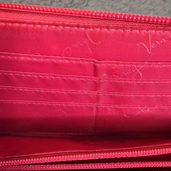 Vera Bradley Pink and Yellow Floral Wallet - Picture 9 of 10